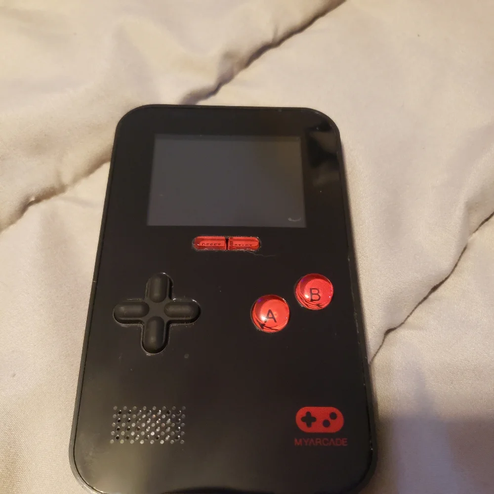 My Arcade GoGamer Portable Handheld Gaming System - Retro Style Games Red/black